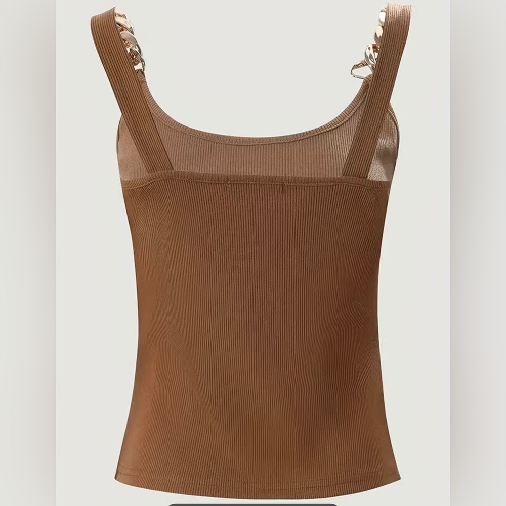Tan chain strap top - Picture 2 of 3